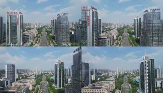 重庆渝北区城市航拍高清在线视频素材下载