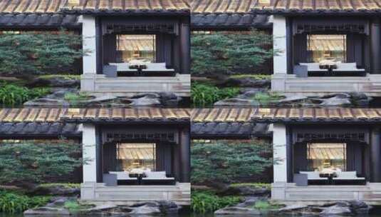 传统中式建筑高档住宅别墅高清在线视频素材下载