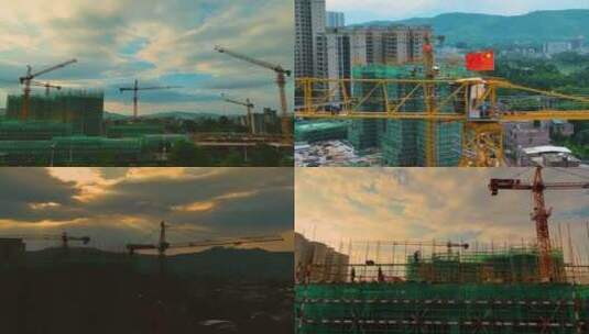 4K城市建设工地施工高清在线视频素材下载
