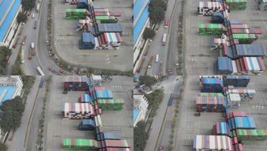 运输码头物流港口高清在线视频素材下载