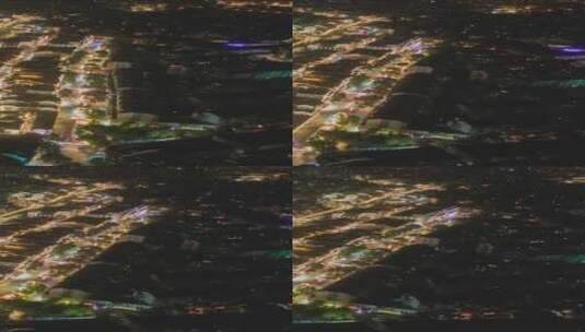 江苏南京城市夜景灯光航拍移动延时高清在线视频素材下载