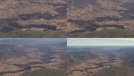 白天在Grand Cayon National Park上空慢速飞行时缩小高清在线视频素材下载