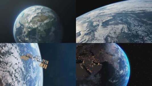 【合集】从太空中看地球高清在线视频素材下载