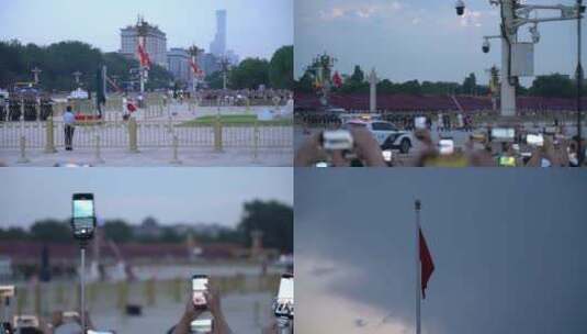 4K北京天安门广场升旗仪式仪仗队实拍视频高清在线视频素材下载