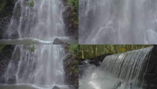 瀑布山泉水流高清在线视频素材下载