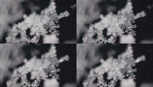 雪花特写高清在线视频素材下载