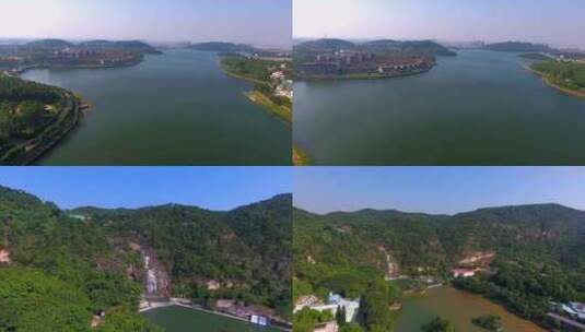 广州花都芙蓉嶂水库，广州AAAA景区。高清在线视频素材下载