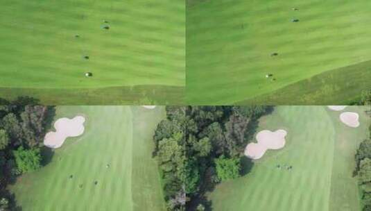 航拍观澜湖高尔夫球会高清在线视频素材下载