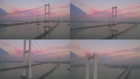 南沙海鸥岛大桥高清在线视频素材下载