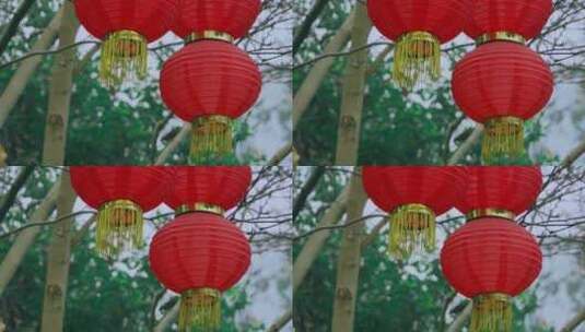 新春喜庆红灯笼高清在线视频素材下载