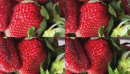 草莓 草莓园 摘草莓 草莓牛奶高清在线视频素材下载