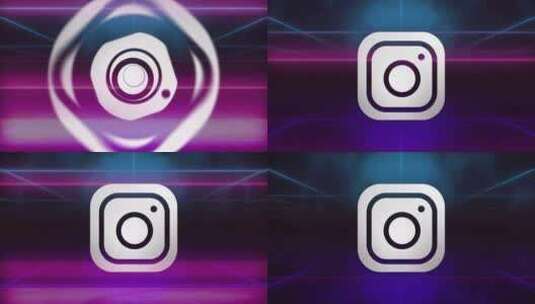 Instagram标志动画高清在线视频素材下载