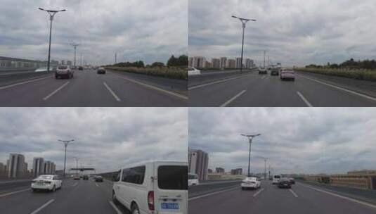 汽车在高速公路上面行驶高清在线视频素材下载
