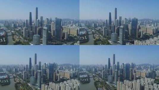 广州珠江新城建筑群风光高清在线视频素材下载
