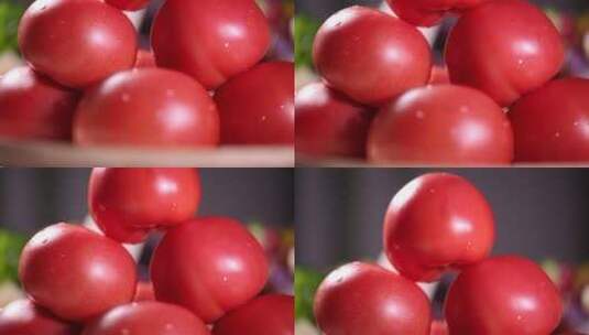 一盘西红柿番茄高清在线视频素材下载