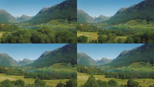 挪威风景优美的峡湾高清在线视频素材下载