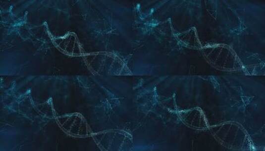 DNA粒子高清在线视频素材下载