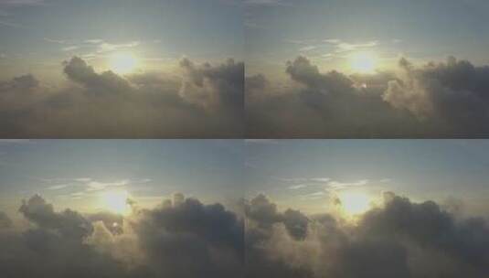 海上穿云日出高清在线视频素材下载