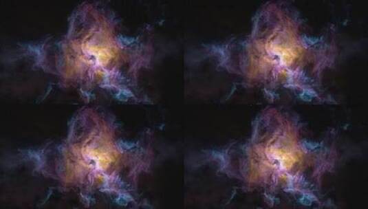 五彩斑斓的银河系高清在线视频素材下载