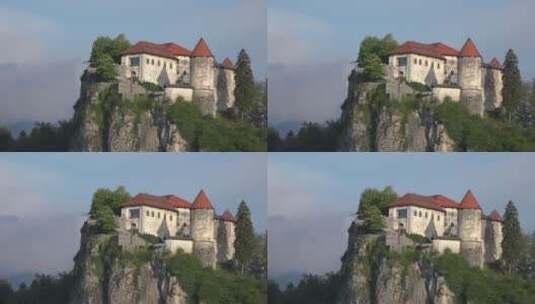 山上的城堡高清在线视频素材下载