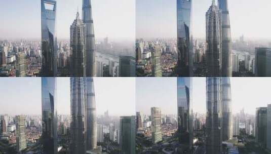 上海金融中心摩天大楼高清在线视频素材下载