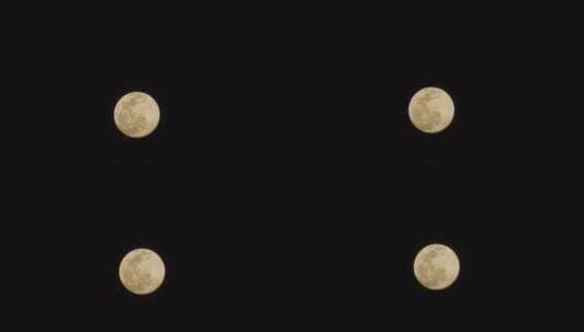 夜空中的明月高清在线视频素材下载