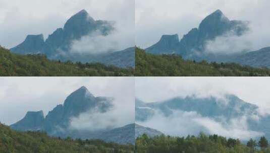 欧洲远处的山体高清在线视频素材下载