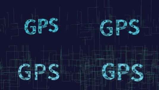 GPS三维科技感电路板生长线条场景高清在线视频素材下载