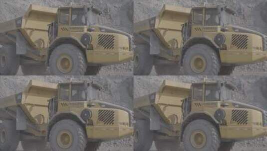 大型露天铁矿开采作业LOG高清在线视频素材下载