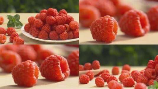 红莓 桑葚 水果高清在线视频素材下载