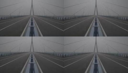桥梁施工建设新长江大桥刚刚落成LOG高清在线视频素材下载