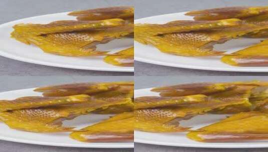 烤乳鸽家常美食4k竖版视频高清在线视频素材下载