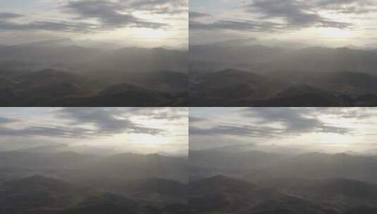大山中的日出高清在线视频素材下载