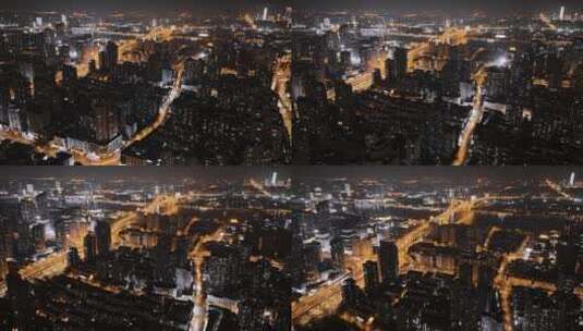 上海浦西卢浦大桥夜景高清在线视频素材下载
