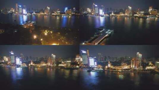 厦门航拍城市夜景风光高清在线视频素材下载