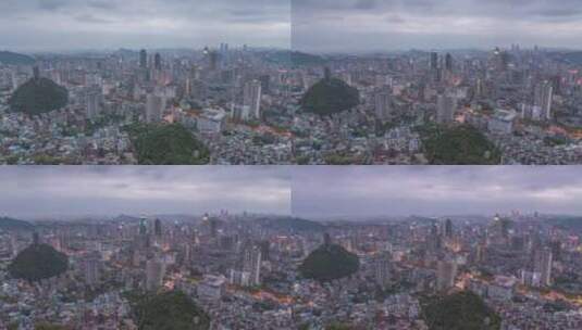 旅行推荐官航拍，呈现最美的城市夜景高清在线视频素材下载