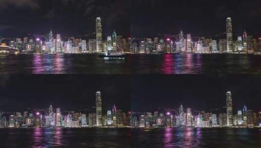大湾区香港维多利亚港商业宣传片城市延时高清在线视频素材下载