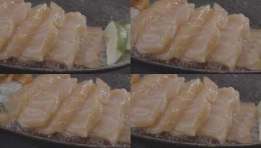 鲜嫩三文鱼高清在线视频素材下载