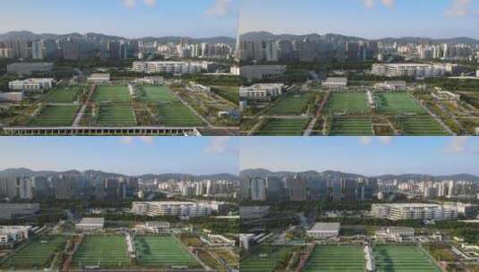 福田海滨生态体育公园 AC米兰深圳足球学校高清在线视频素材下载