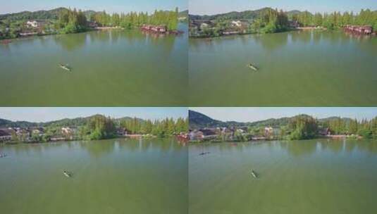 杭州湘湖景区高清在线视频素材下载