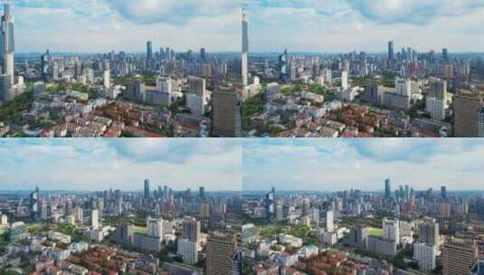 南京市新街口CBD城市风光高清在线视频素材下载