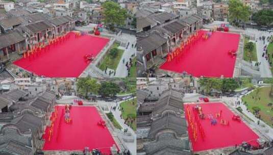 珠海斗门南门村箓漪堂皇族祭礼非遗高清在线视频素材下载