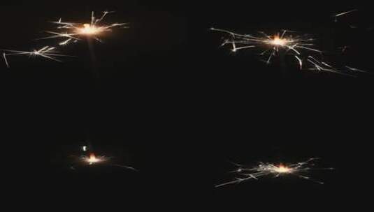 原创竖屏实拍唯美烟花 仙女棒 新年烟花高清在线视频素材下载