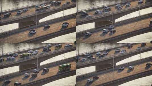 中国哈尔滨城市道路汽车交通景观高清在线视频素材下载