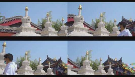 西安城市印迹-广仁寺7高清在线视频素材下载
