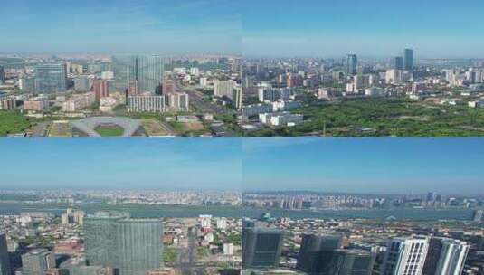 4k合集-湖南省长沙市城市风光竖屏航拍高清在线视频素材下载