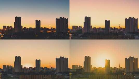 延时摄影8KProRes北京城市日出空镜高清在线视频素材下载