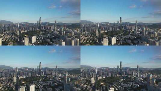 深圳城市风光-罗湖中心区高清在线视频素材下载