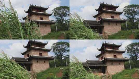 中国古建筑风雨桥高清在线视频素材下载