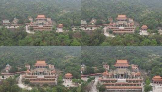 惠州市罗浮山风景名胜区黄龙古观道观，道教高清在线视频素材下载
